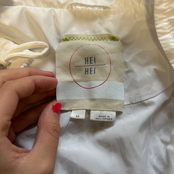 White Flowy Anthropologie Eyelet Jacket - Picture 3 of 3